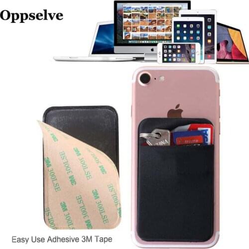 Universal Phone Adhesive Cellphone Card Holder Case Pocket Wallet Sticker Card Bags Pocket Sticker Removable Pouch Holder Cover