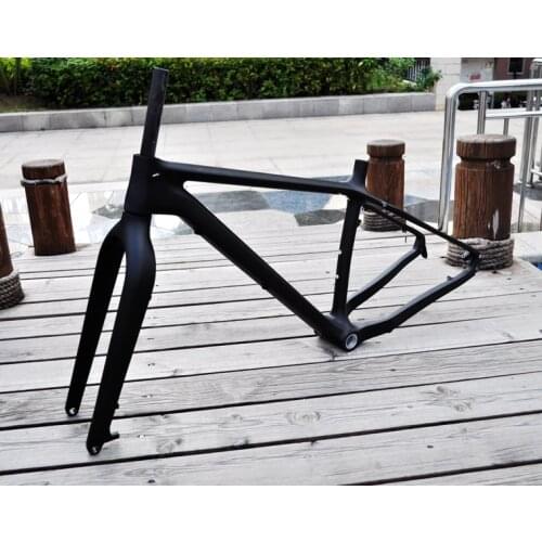 New 26 inch Beach Dirt Snow bikes UD full carbon fibre bicycle frame snowbiking carbon fork thru axle disc brake 26er Free ship