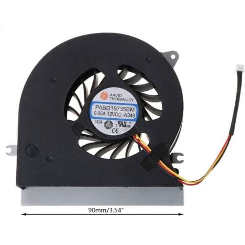 Original CPU Fan for MSI MSI GT72 GT72S GT72VR 6QD 6RD MS-1781 MS-17 CPU Cooling Fan Cooler PABD19735BM 3Pin 0.65A 12VDC