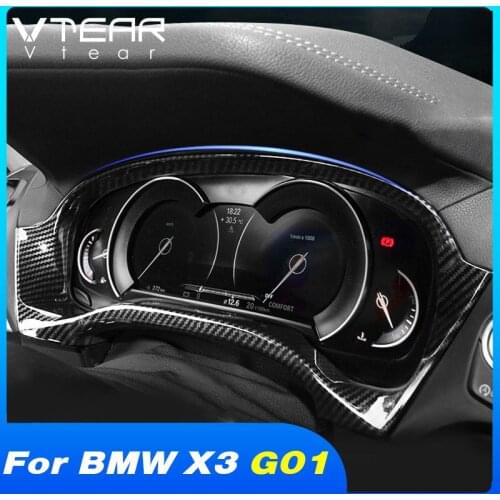 Vtear Dashboard Display Trim Cover Interior Decoration Mouldings Accessories Car Styling Modification For BMW X3 G01 2018-2021