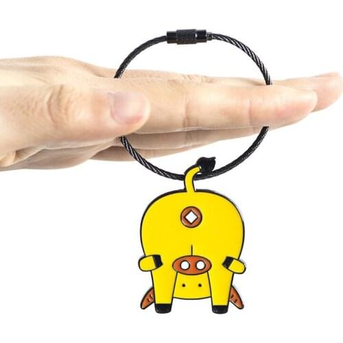 Animal key chain female ins lovely net red simple versatile pendant electric car key ring