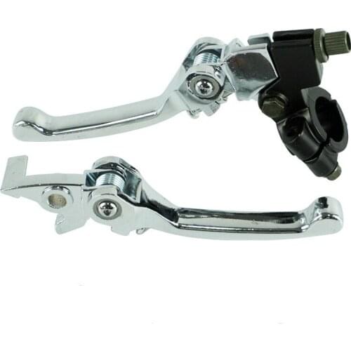 1 Pair 7/8'' 22MM Universal Motorcycle Aluminum Folding Brake Clutch Lever For Dirt Bike ATV Scooter Moped TaoTao Lifan Zongshen