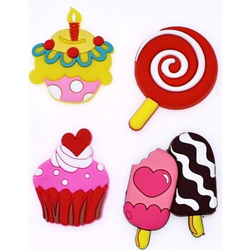 10 pcs DIY Big Size Birthday Cakes Cupcakes Ice Cream Lollipop Girls Women Handbag Schoolbag Clothes Stitch Sewing Patches