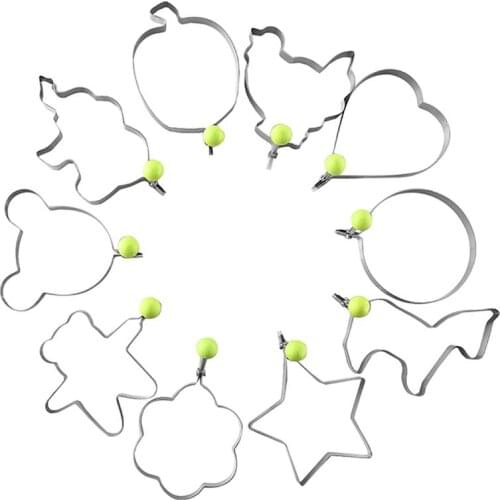 10pcs Stainless Steel Fried Egg Pancake Shaper Omelette Mold Mould Frying Egg Cooking Tools Kitchen Accessories Gadget Rings