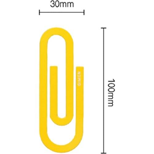 2 PCS/Lot Colored Metal Large Paper Clips Creative Bookmark Clip Holder Document Paper Organizer Clips for Office School Home