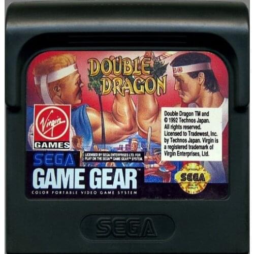 8bit game GAME GEAR cartridge : Double Dragon ( USA English Version