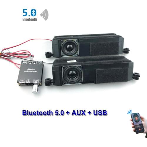 20W 6ohm Bluetooth 5.0 Audio Speaker Class D Power Amplifier Sound 2.0 HiFi System DIY Home Theater LCD TV Speakers USB AUX