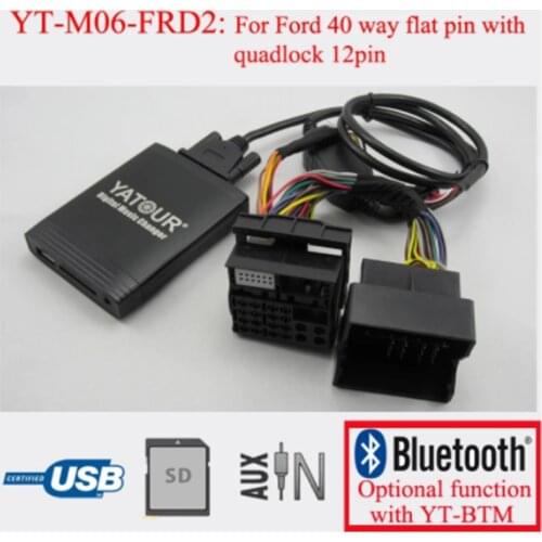 NewstYatour Digital Music CD Changer Car audio MP3 player for new Ford quadlock Fakra 12 pin 6000CD 6006CDC 5000C Fiesta Mondeo