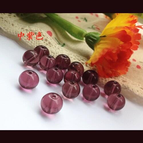 Free shipping 500g/lot Purple crystal beads scattered bead curtain glass bead diy manual weaving beads 4mm/8mm/12mm/16mm
