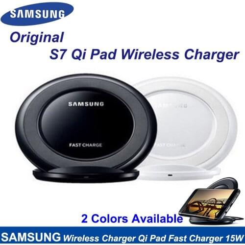 Original Samsung Qi Wireless Charger Pad For Galaxy S9 S10 S8 Plus S7 edge Note 9 8 10 Plus For iPhone 11 X XR XS Fast Charging