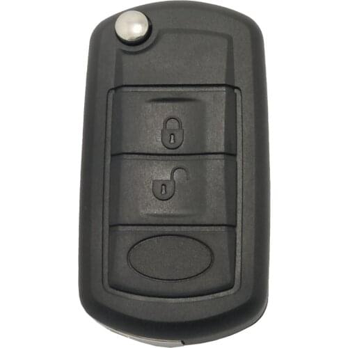Flip remote key shell for Land Rover LR3 keyless entry key case for Range Rover Sport Discovery key fob cover