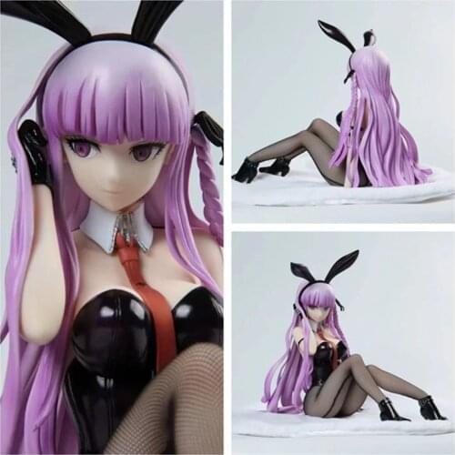 Bullet Theory Hope School and Desperate Students Kirigiri Kyouko Bunny girl Ver. PVC Sexy Figure Model Toy 22cm