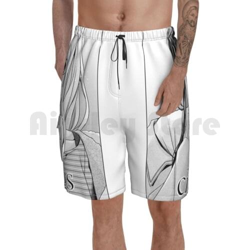 Citrus-Yuzu And Mei Beach Shorts Men Beach Pants Swimwear Citrus Yuzu Mei Shojo Manga Anime Harumin Love Molonas