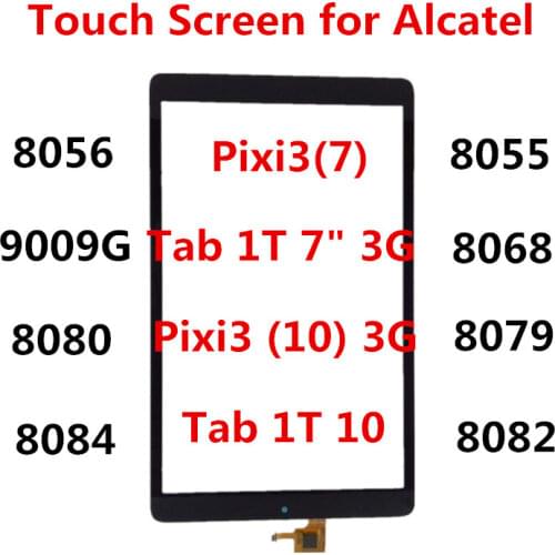 TouchScreen For Alcatel 1T 10" 8082 One Touch Pixi 3 10 Touch Screen LCD Display Front Glass Outer Panel Replace Parts