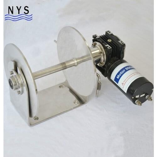 Electric anchor windlass for boat drum anchor winch 12v/24v motor 1600W weight 46kg Max. Load 680kg gypsy size 8-10mm