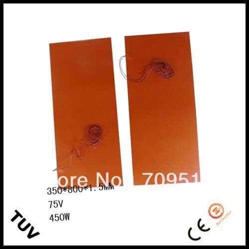 Flexible 12v Silicone Heating Pad 160*160mm for 3D Printer 100w Adhesive on back NTC 100K