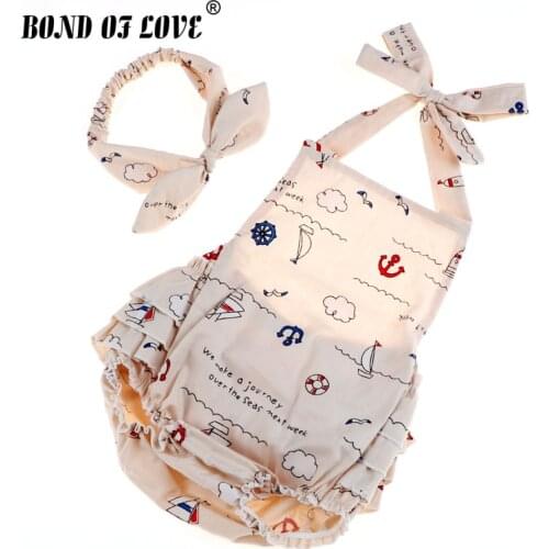 Rompers For Newborn Baby Girls Romper+Headband Toddler Infant Jumpsuit Sleeveless Cotton Newborn Baby Girl Clothes Jumpsuit