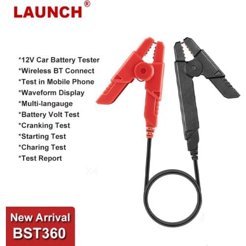 LAUNCH X431 BST360 12 Voltage Battery Tester Charging Test Load Test Automotive Tester Wireless BT Cricuit Car Battery Tester