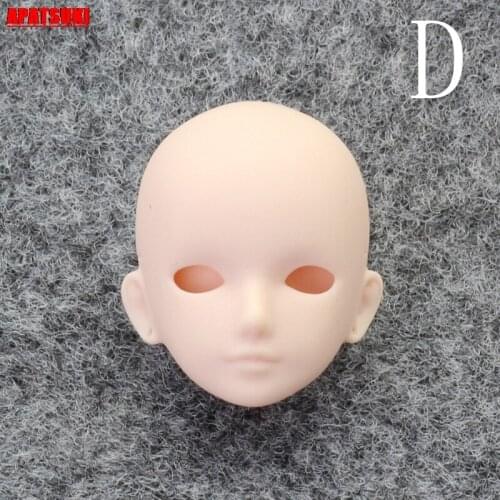 Soft Plastic Doll Head For 11.5" Doll Heads For 1/6 BJD Dolls Practicing Makeup Head Without Eyes Hair 1:6 Dolls Accessories