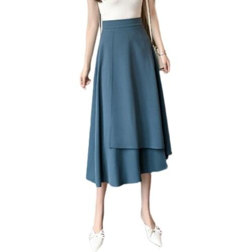 Cheap wholesale 2021 spring summer autumn new fashion casual sexy women Skirt woman female OL mid length skirt BPy102