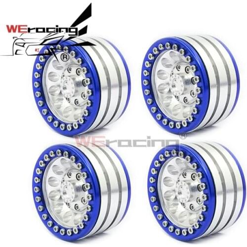 4PCS 1.9" ALLOY ROCK CRAWLER BEADLOCK WHEEL hub RIM FOR for 1:10 RC Crawler Axial SCX10 90046 TRX4