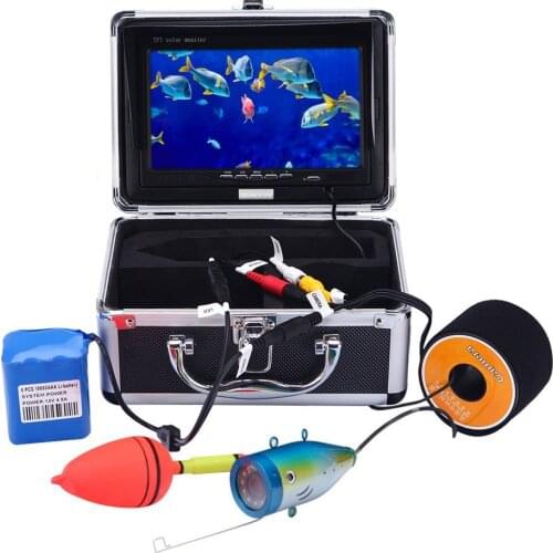 Manufacturers Supply 15M Fish Finder Underwater Fishing Camera 7 Inch 1000TVL Waterproof Video Underwater Camera 12Pcs LEDS