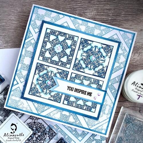 CLEAR STAMPS Vintage Lace Border Scrapbooking Handmade Card Album Paper Craft Rubber Transparent Silicon AlinaCraft