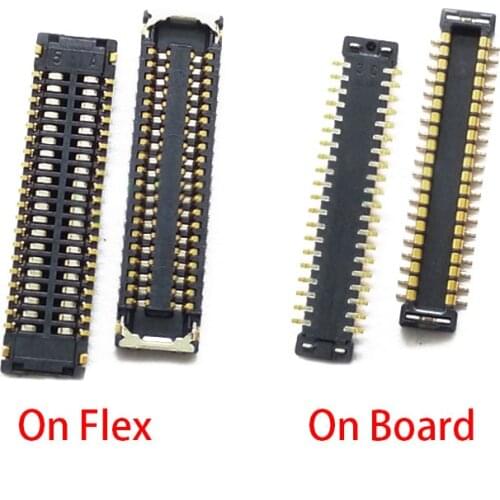 2pcs Lcd Display Screen FPC Connector For Samsung Galaxy A8 2015 A8000 A800 J7 J5 2016 J710 J510 J7108 Plug On Board Flex 40pin