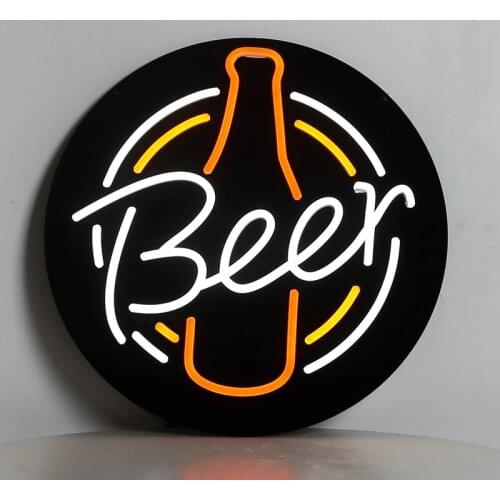 Handcraft LED Neon Light BEER Neon Light Bottle Liquor Alcohol Neon Signs Flex Neon Strip Logo Decorative Party