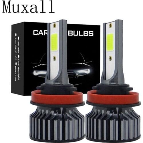 Muxall 2pcs H1 H7 LED H4 12000LM HB3 HB4 H11 H8 9006 9005 Car Headlight Bulb Diode Fog Lamps For Auto 6000K 8000K 3000K 12V 24V