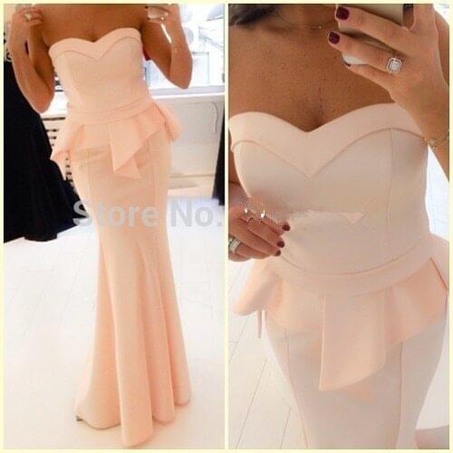 Vestido de noiva 2020 Newest Sweetheart ruffles robe de soiree Long Prom gown Mermaid Formal Floor Length Bridesmaid Dresses