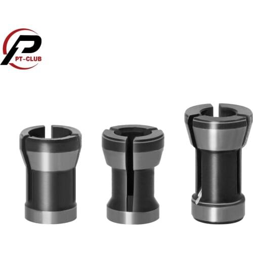 1PC / 3PC High Precision Adapter Collet 8mm 6.35mm 6mm Collet Chuck Engraving Trimming Machine Router Milling Cutter Accessories