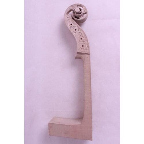 1pcs New Cello hand carved cello head maple cello neck parts High Quality