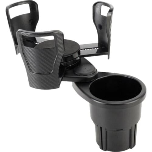 2-in-1 Multifunction Auto Car Cup Holder Water Bottle Drink Holder Adjustable
