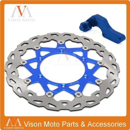 320MM Floating Brake Discs+Bracket For Yamaha YZ125 250 YZ250F YZ400F YZ426F YZ450F WR125 250 WR250F WR400F WR426F WR450F Enduro