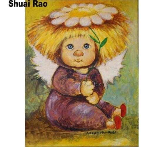 3d diy Diamond Painting sunflower angel Cross Stitch Needlework 5D Diamond Embroidery Mosaic Crystal Resin picture baby room art
