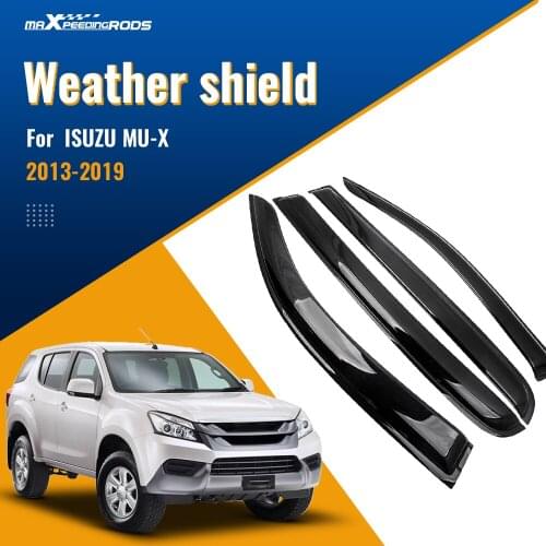 4x Weather Shield For ISUZU MUX MU-X 13-19 Door Visor Weathershield Rainshields