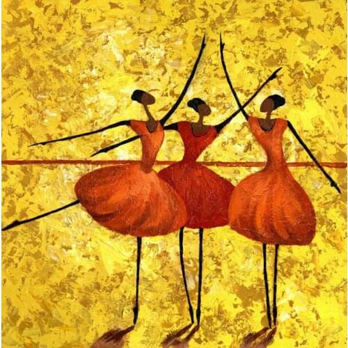 Abstract Canvas Art Painting Dancing Girls Oil Painting Ballet Dancer Oil Painting Home Decoration Hand Painted No Framed