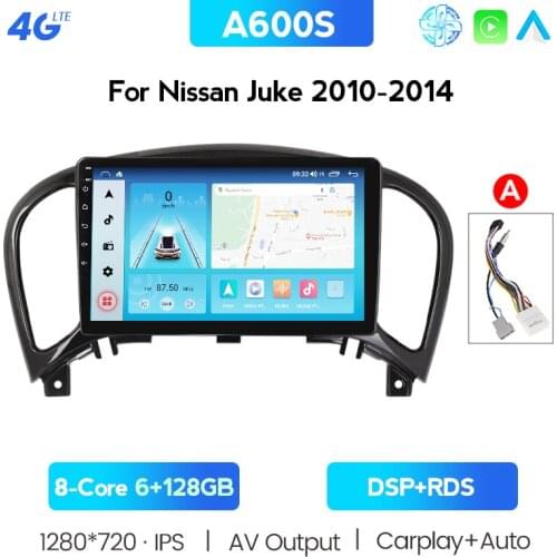 With Wireless Carplay For Nissan Juke 2010 - 2014 Car Radio Multimedia Video Player Navigation GPS Android DSP 2din 2 Din Dvd BT