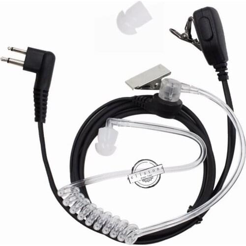 Security Surveillance Acoustic Air Tube Earpiece Headset PTT for Portable Radio Motorola Walkie Talkie GP3688 GP300 GP308 GP68