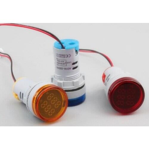 Mini Digital Voltmeter 2in1 22mm AC50-500V 0-100A Amp & Voltmeter Ammeter Voltage Current Meter with CT New