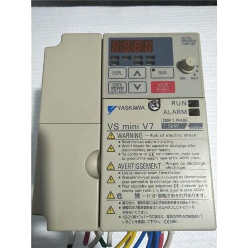 CIMR-V7AA21P5 1.5KW 220V inverter , used in good condition . 80% appearance new , good working , free shipping