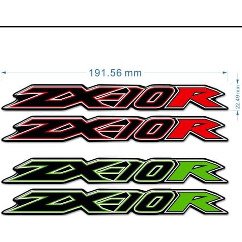 Emblem Badge Logo For Kawasaki Ninja ZX-10R ZX10R ZX 10R Tank Pad Fairing Upper Shell Gas Knee TankPad Stickers 2018 2019 2020