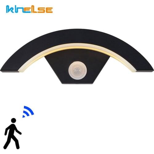 Induction Outdoor Waterproof Walkway Front Door Lights PIR Motion Sensor LED Wall Lamp Smart Detector Porch Corridor Fixture