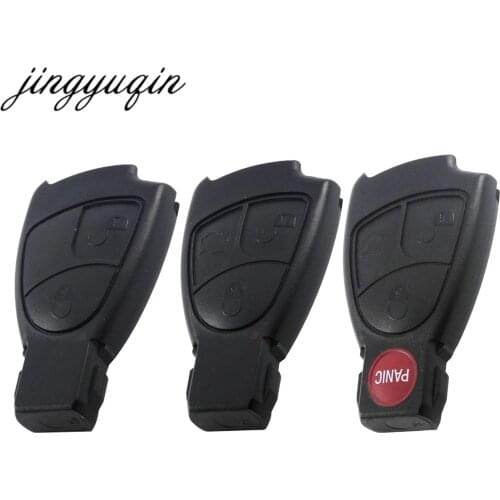 Jingyuqin 100pcs/lot 2/3/4 Buttons Remote Key Fob Case Cover For Mercedes Benz B C E ML S CLK CL 3B 3BT Rreplacements
