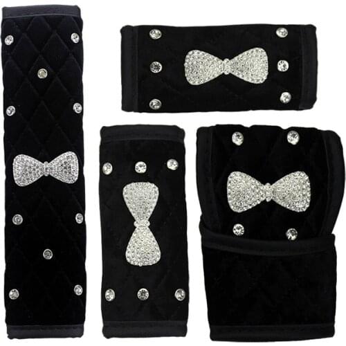 Hand Brake Set Universal Car Hand brake cover Sleeve gear cover safty shoulder seat belt cover door pull gloves protect Interior