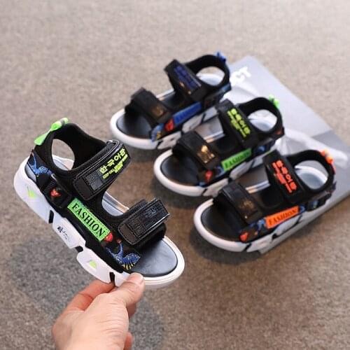 Boys & Girls Summer Lightweight Sandals Kids Sports Sandals Soft Comfortable Children Beach Shoes Hot Sale Size 26-37