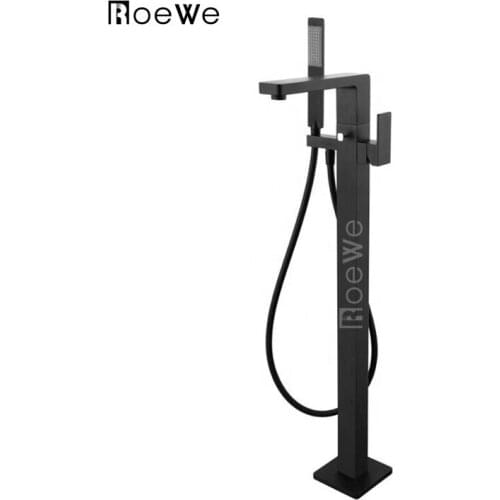 Best sale shower mixer floor stand tap in foshan, hotel floor mounted brass body freestanding bathtub faucet