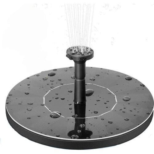 Mini Solar Water Fountain Pool Pond Waterfall Fountain Garden Decoration Outdoor Bird Bath Solar Powered Fountain Floating Water