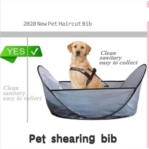 Pet Clipping Bib Prevents Dog Hair From Falling To Ground Pet Hair Cutting Bib Oxford Fabric Hair New Pet Hair Cutting Tools